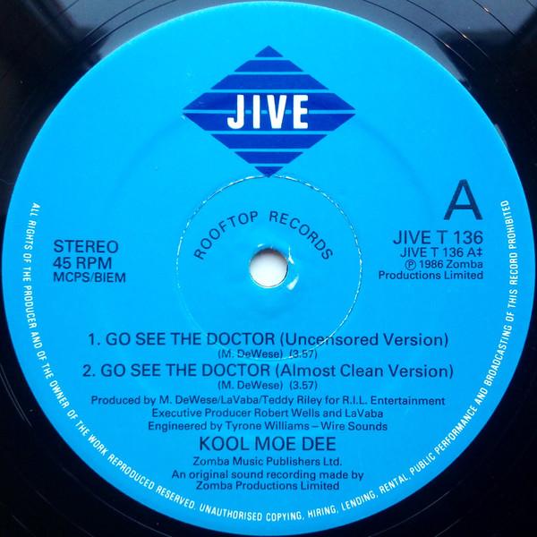 12inch Record KOOL MOE DEE - Go See The Doctor / Monster Crack JIVET136 Jive 1986 UK Rap & Hip-Hop/R&B Used
12inch Record KOOL MOE DEE - Go See The Doctor / Monster Crack JIVET136 Jive 1986 UK Rap & Hip-Hop/R&B Used