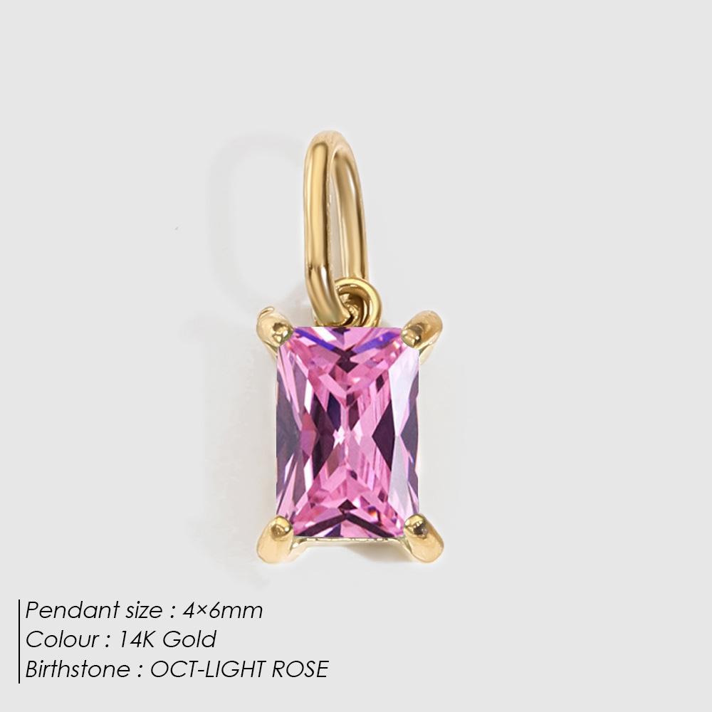 St-Delan Stainless Steel Rectangle CZ Birthstone Charms Multicolor Crystal Pendant for DIY Zircon Making Copper
St-Delan Stainless Steel Rectangle CZ Birthstone Charms Multicolor Crystal Pendant for DIY Zircon Making Copper