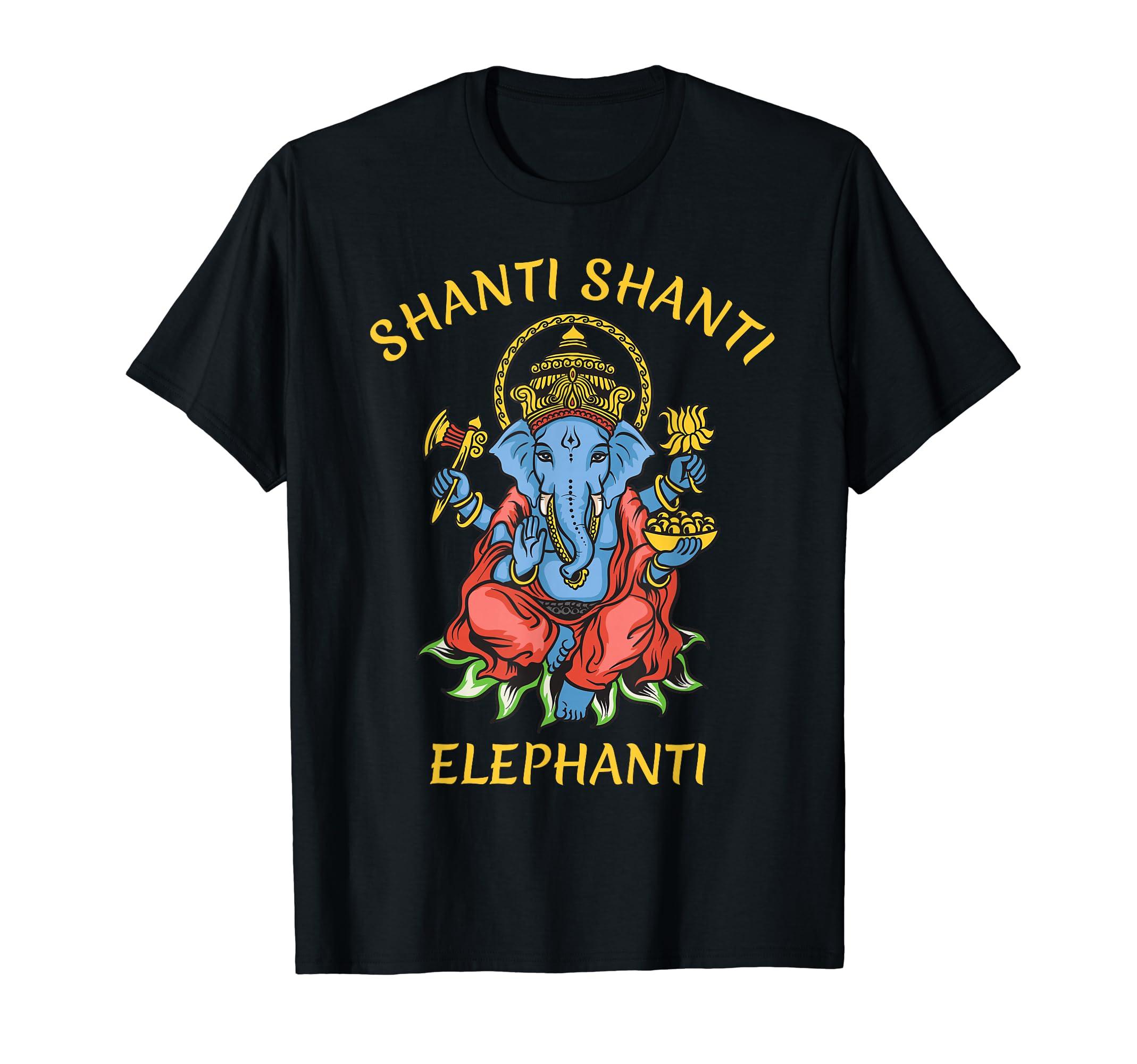 Ganesha Yoga Shanti Elephant Buddha T-Shirt
Ganesha Yoga Shanti Elephant Buddha T-Shirt