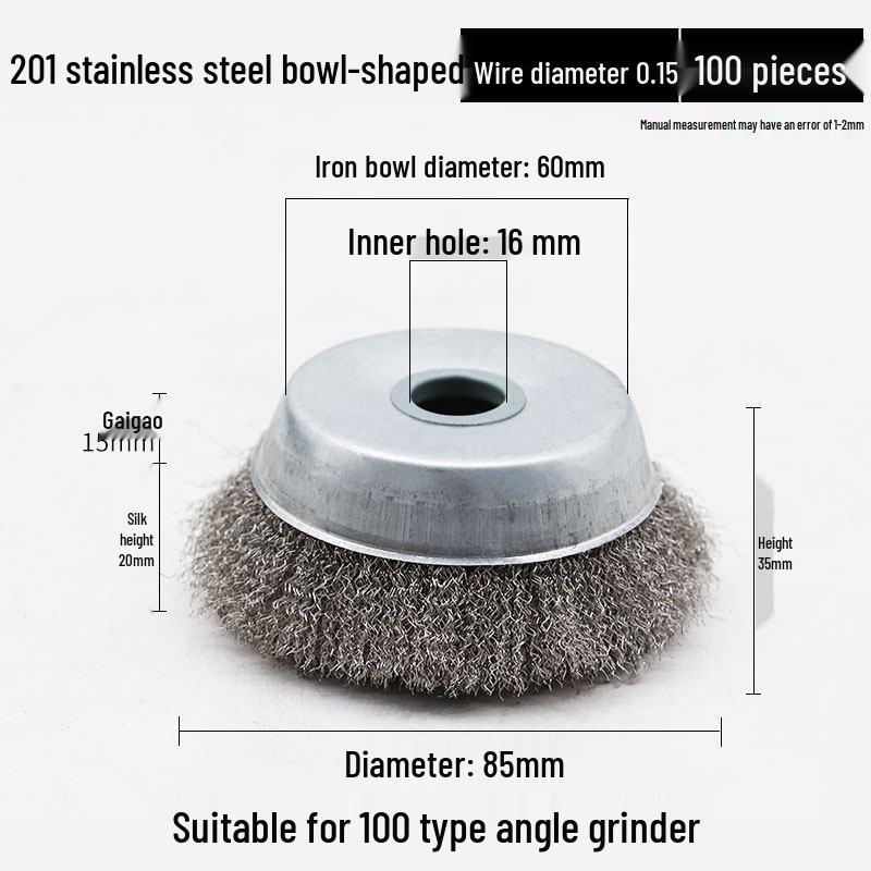 Gray Stainless Steel Angle Grinder Wire Brush
Gray Stainless Steel Angle Grinder Wire Brush
