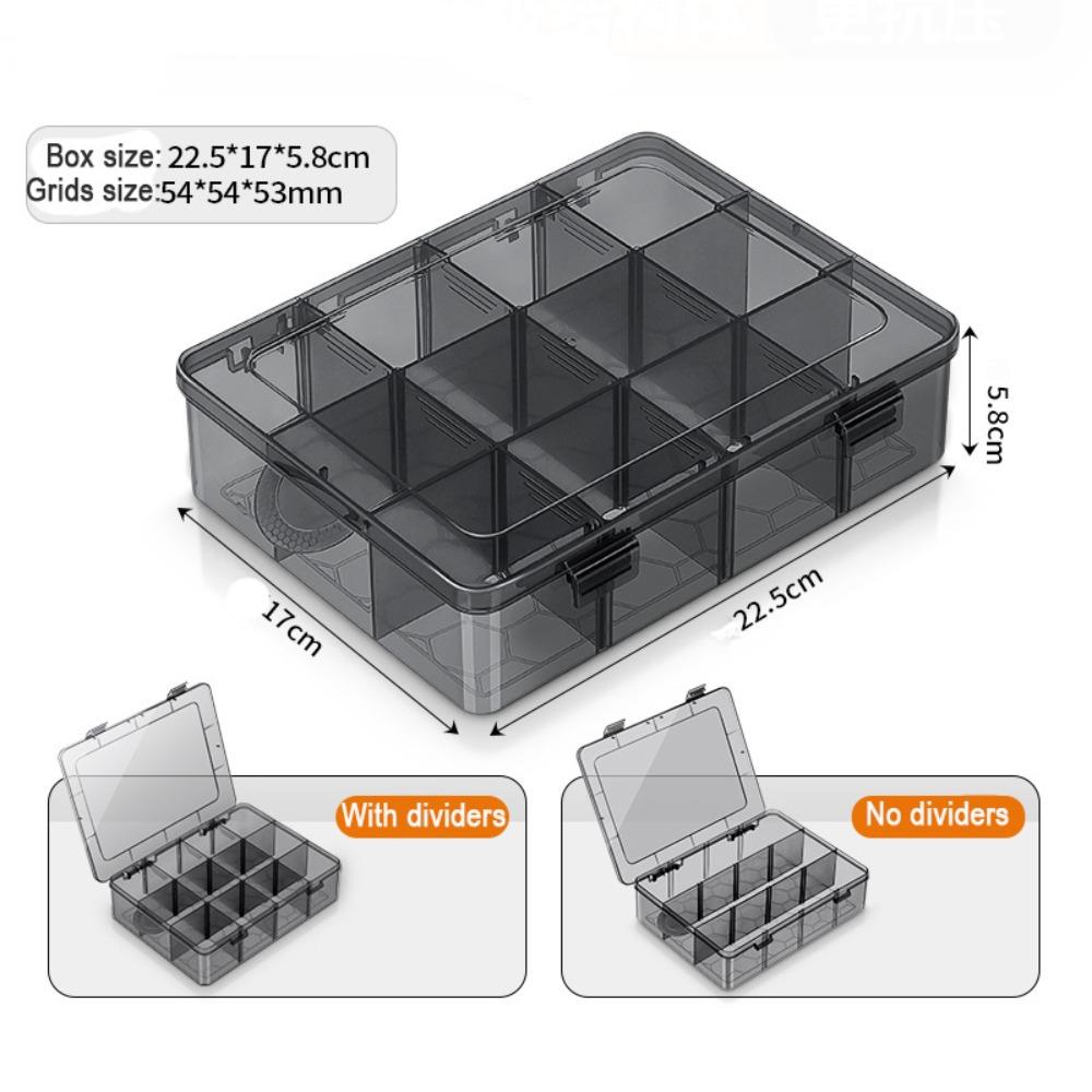 Plastic Parts Box 9-24 Grids Parts Compartment Box Durable Tool Storage Box 12 Grid
Plastic Parts Box 9-24 Grids Parts Compartment Box Durable Tool Storage Box 12 Grid