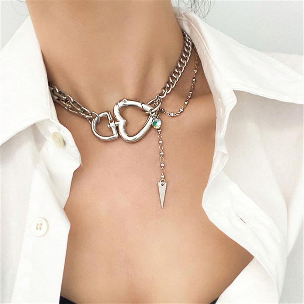 2021 Vintage Multilevel Thick Chain Necklace For Women Female Boho Fashion Copper Color Heart-shaped Geometric Zircon Gift
2021 Vintage Multilevel Thick Chain Necklace For Women Female Boho Fashion Copper Color Heart-shaped Geometric Zircon Gift