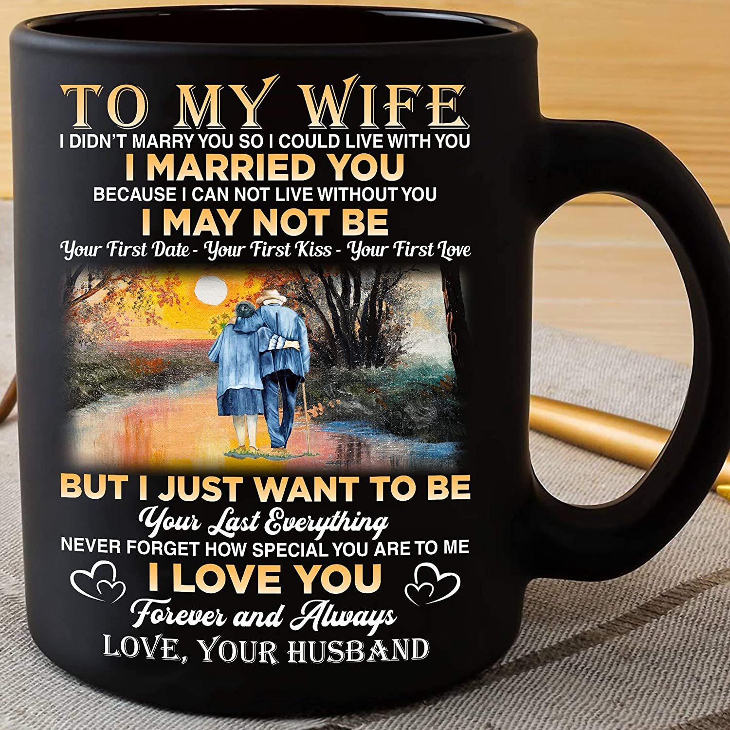 To My Wife From Husband Ceramic Coffee Mug Water Cup Christmas Valentine Gift 301-400ml чорний
To My Wife From Husband Ceramic Coffee Mug Water Cup Christmas Valentine Gift 301-400ml чорний