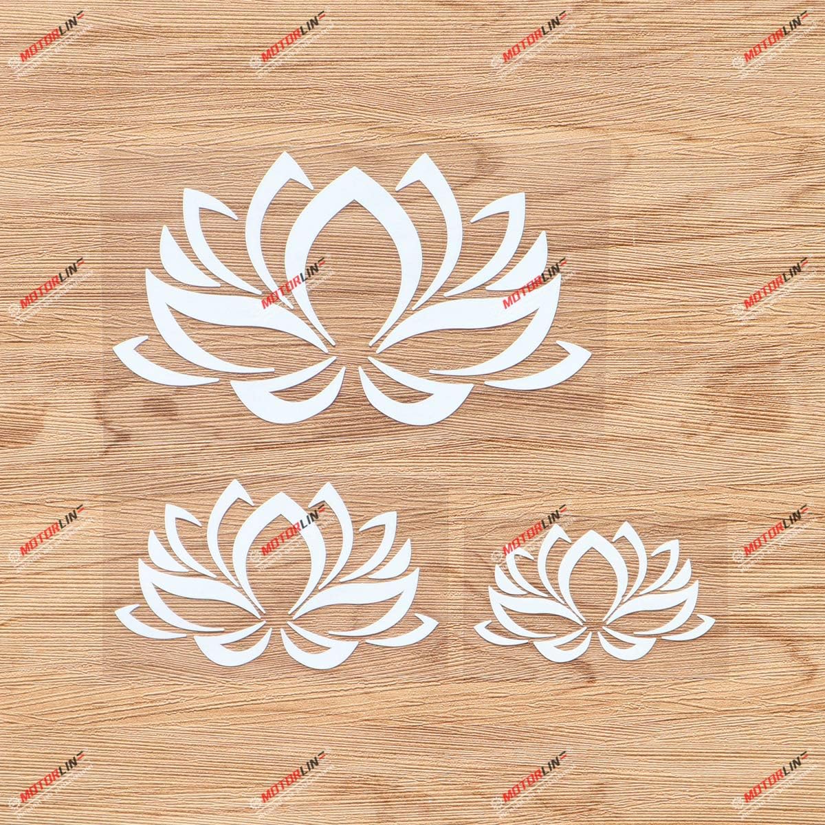 Lotus Flower Yoga India Vinyl Decal Sticker - 3 Pack White, 3 Inches, 4 Inches, 6 Inches - Style B No Background for Car Boat Laptop Cup Phone
Lotus Flower Yoga India Vinyl Decal Sticker - 3 Pack White, 3 Inches, 4 Inches, 6 Inches - Style B No Background for Car Boat Laptop Cup Phone