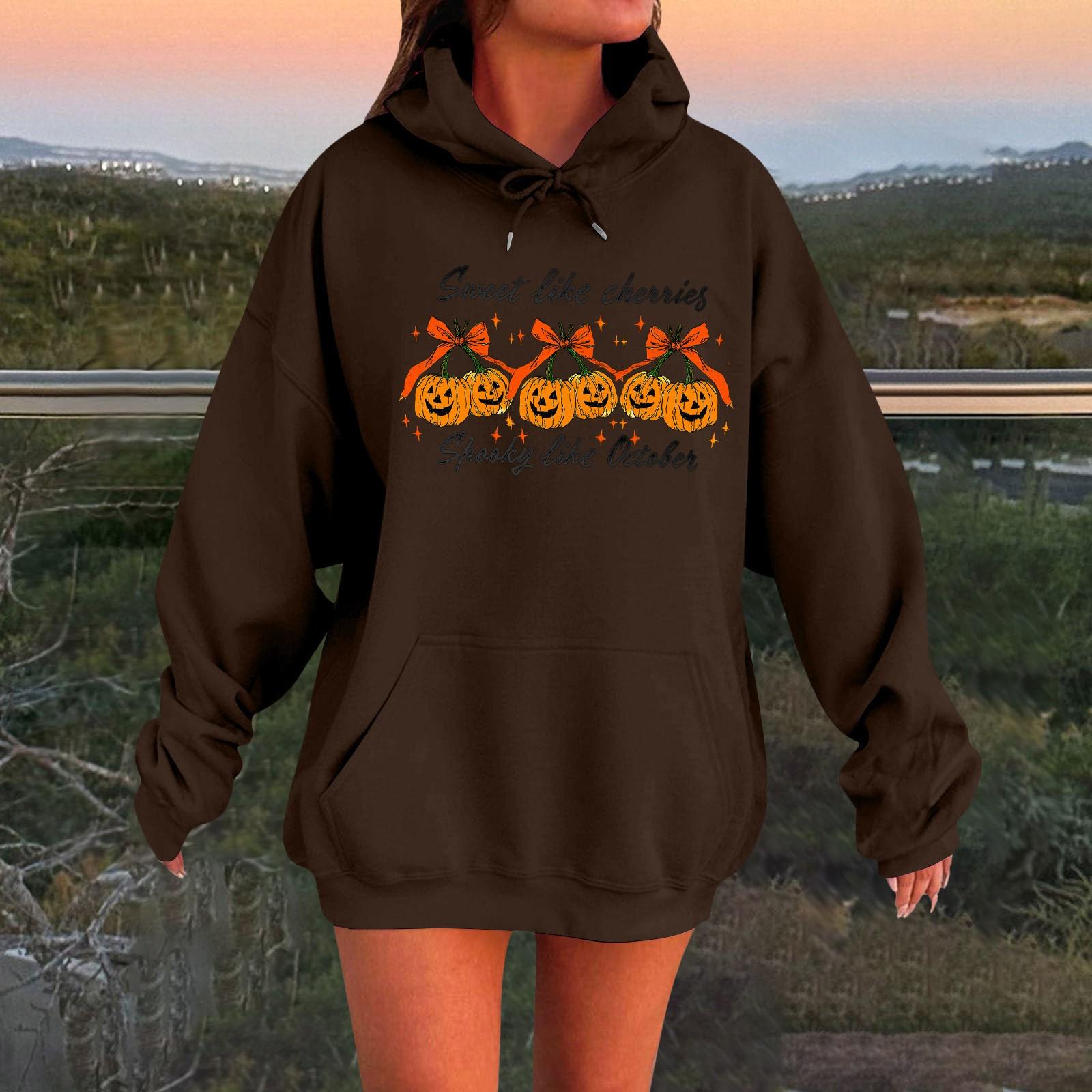 Женский плюшевый свитшот с длинными рукавами оверсайз со спущенными плечами и капюшоном с принтом на Хэллоуин M
Женский плюшевый свитшот с длинными рукавами оверсайз со спущенными плечами и капюшоном с принтом на Хэллоуин M