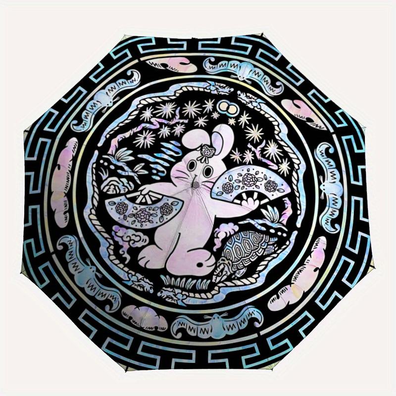 1pc Rabbit Mandala Automatic Opening/closing Umbrella with Auto Open/Close, Windproof, Foldable Sunshade, Perfect Gift for Friends yy250811111
1pc Rabbit Mandala Automatic Opening/closing Umbrella with Auto Open/Close, Windproof, Foldable Sunshade, Perfect Gift for Friends yy250811111