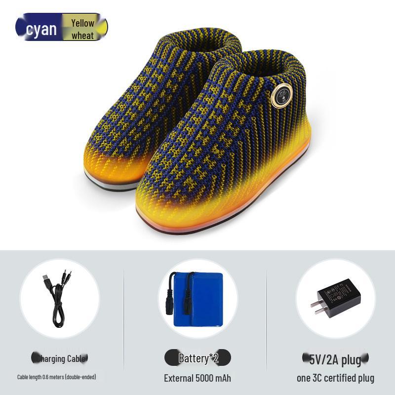 Rechargeable Heated Cotton Shoes for Warmth and Anti-Frostbite - Home & Outdoor Foot Warmer. 44-45 (for 41-42 feet)
Rechargeable Heated Cotton Shoes for Warmth and Anti-Frostbite - Home & Outdoor Foot Warmer. 44-45 (for 41-42 feet)