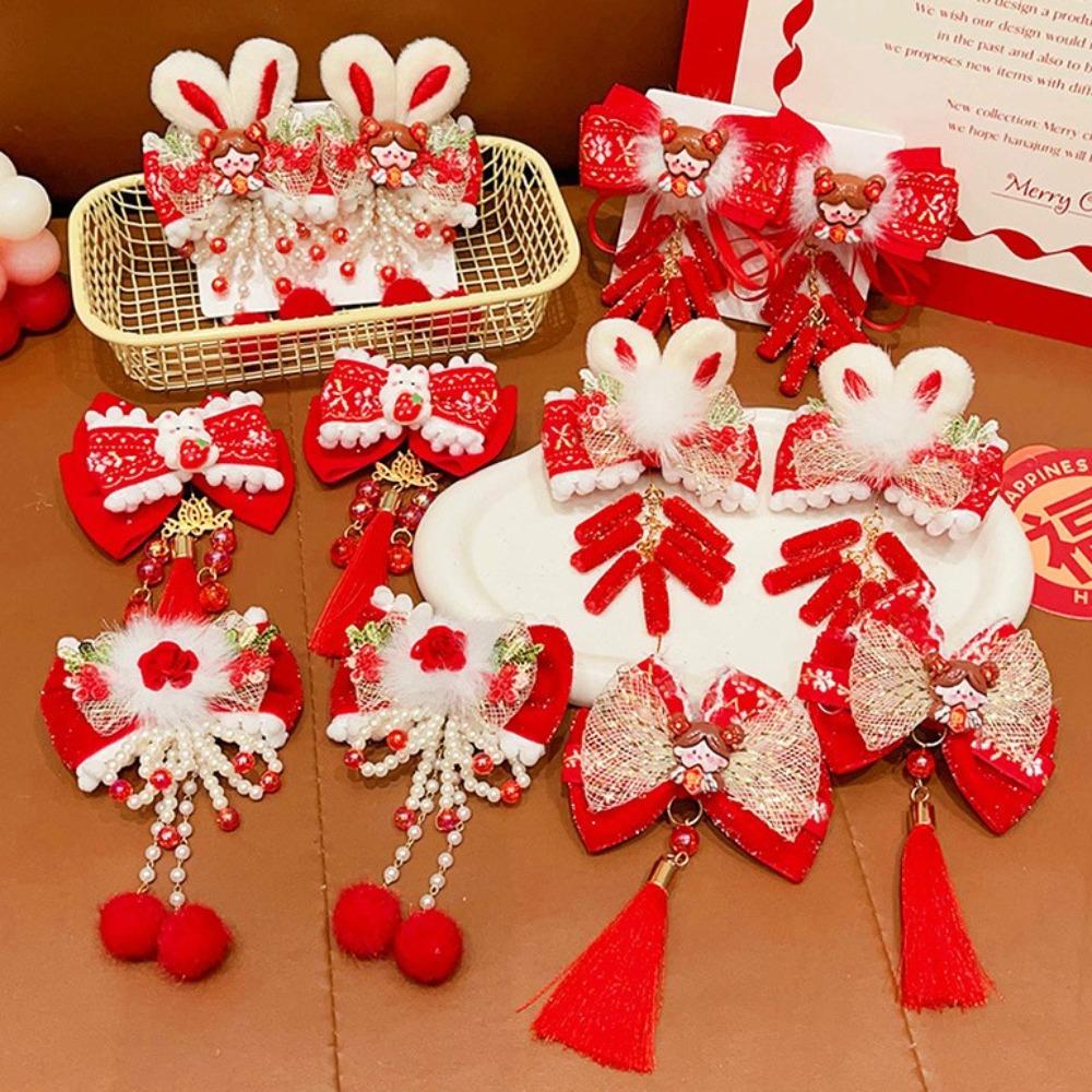 Bowknot Children s New Year Hair Clip Cute Plush Fringe Hairpin Spring Festival Style 8
Bowknot Children s New Year Hair Clip Cute Plush Fringe Hairpin Spring Festival Style 8