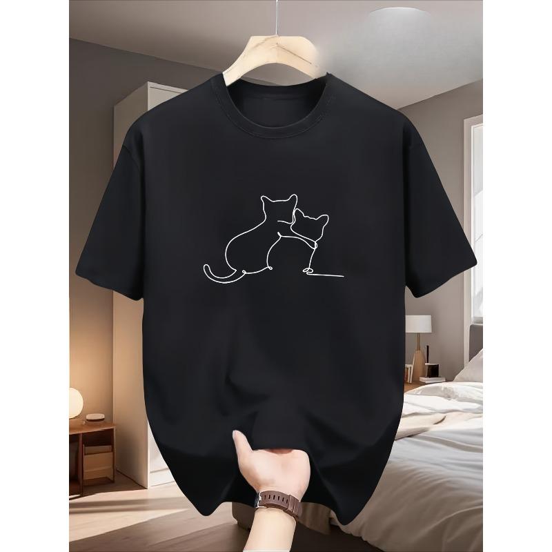 European Size Two Cats 100% Men S T-Shirt, a Versatile Casual Base Layer, Comfortable Sports Top 4XL чорний
European Size Two Cats 100% Men S T-Shirt, a Versatile Casual Base Layer, Comfortable Sports Top 4XL чорний