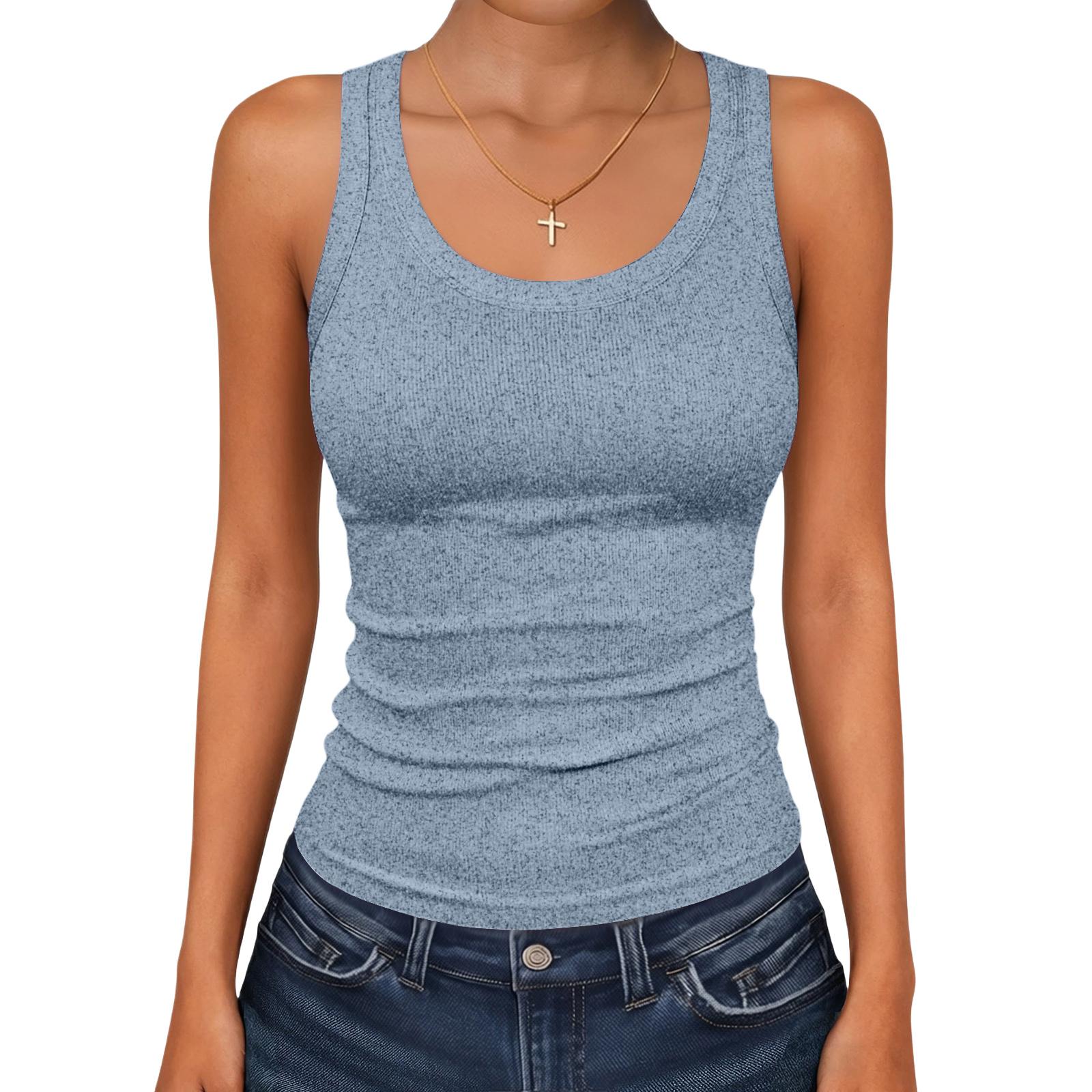 Women s Fashion Slim-Fit Sleeveless Sports Top XL
Women s Fashion Slim-Fit Sleeveless Sports Top XL