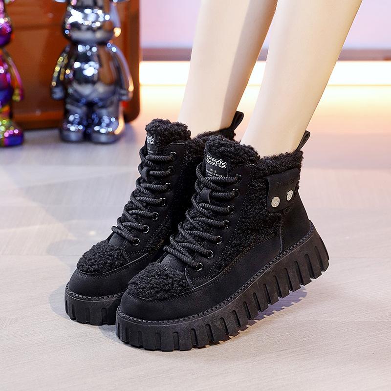 Two cotton shoes women s winter new velvet warm dad women s shoes student high-top casual sports shoes 40 чорний
Two cotton shoes women s winter new velvet warm dad women s shoes student high-top casual sports shoes 40 чорний
