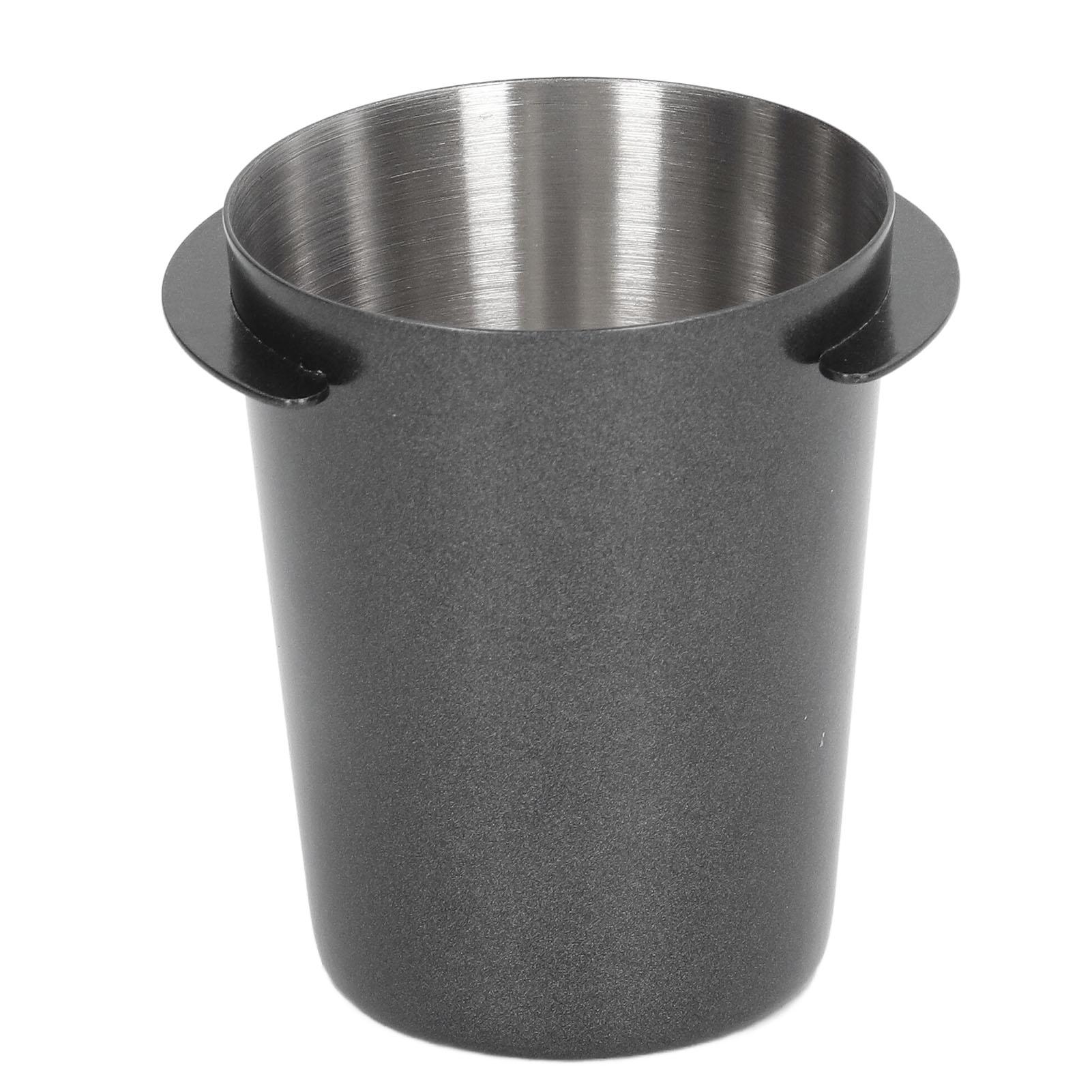 58 мм Дозировочная чашка Нержавеющая сталь Совместимость Полировка Чашка для дозирования кофе Подача порошка для кофе Черный чёрный