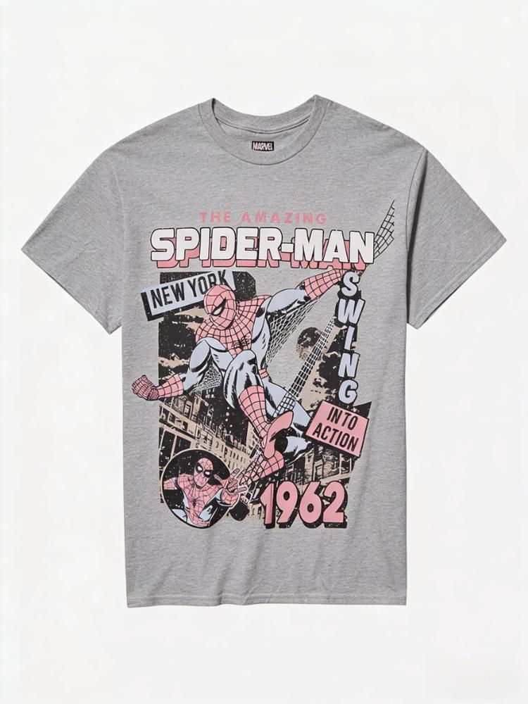 2026 Fashion Marvel Amazing SpiderUnisex Pink Comic Print Womens TShirt Easy Fashion Plus Size Short Sleeve S
2026 Fashion Marvel Amazing SpiderUnisex Pink Comic Print Womens TShirt Easy Fashion Plus Size Short Sleeve S