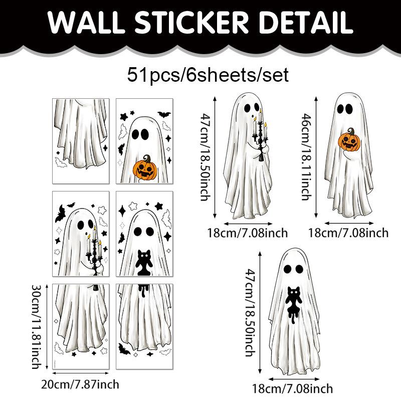 Halloween Window Stickers White Phantom Window Stickers Decors Shop Window Decoration Halloween Home Party Supplies 20X30cm
Halloween Window Stickers White Phantom Window Stickers Decors Shop Window Decoration Halloween Home Party Supplies 20X30cm