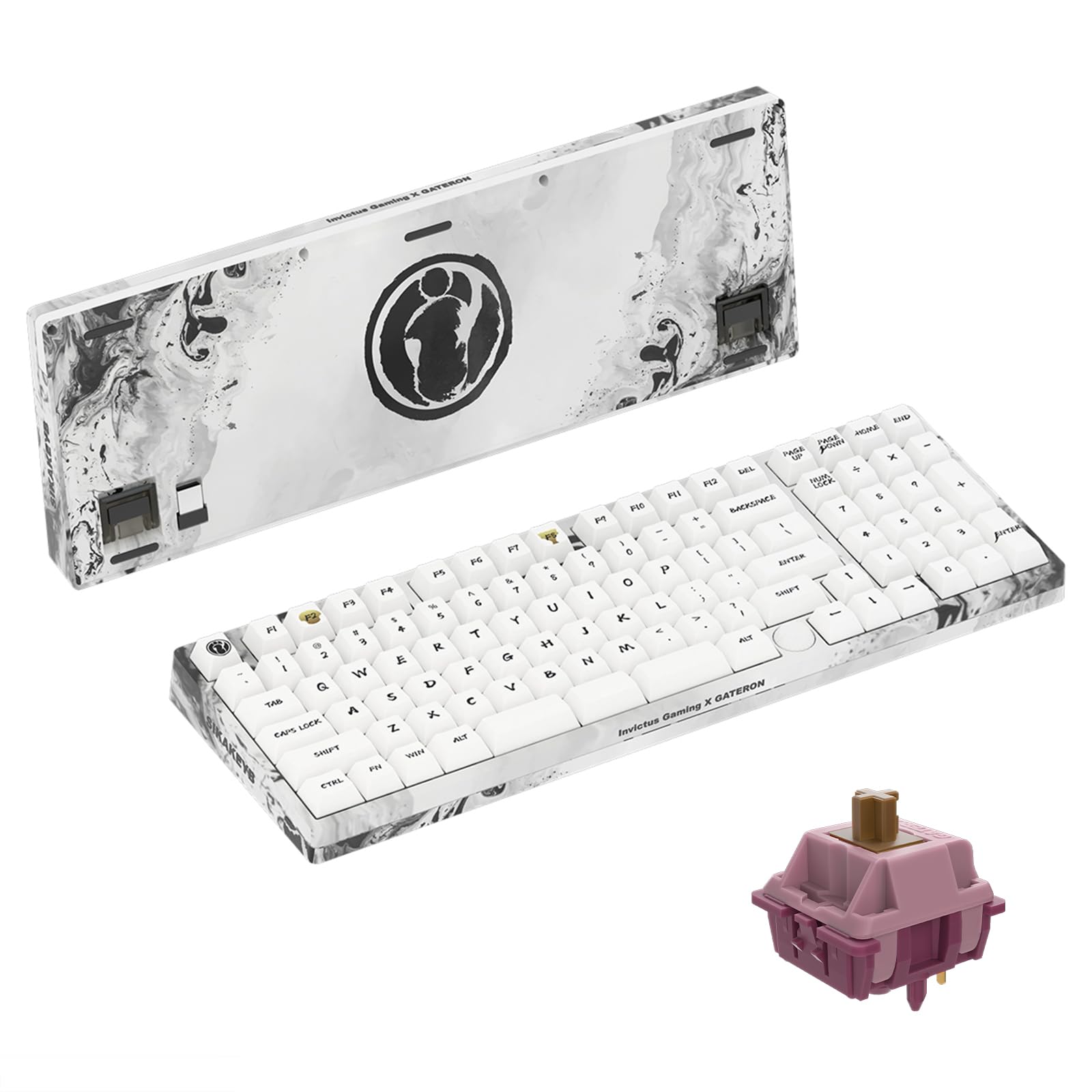GATERON iG 98 Mechanical Gaming Wireless RGB Light for Windows and with PBT Keycaps Mountain top Co-Branded Keyboard, Hot-Swappable 3-Mode
GATERON iG 98 Mechanical Gaming Wireless RGB Light for Windows and with PBT Keycaps Mountain top Co-Branded Keyboard, Hot-Swappable 3-Mode