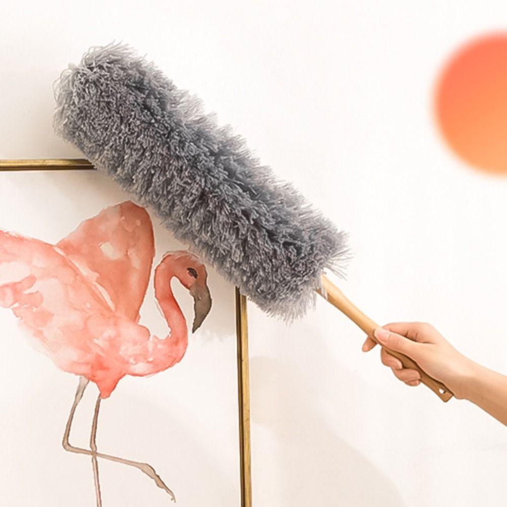 Flexible Dust Cleaner Wooden Handle Microfiber Duster Multi-purpose Dust Brush Household серый
Flexible Dust Cleaner Wooden Handle Microfiber Duster Multi-purpose Dust Brush Household серый
