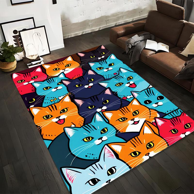 Colorful Cat Faces Pattern Carpet1Cute Illustrated Feline Design1Vibrant Artwork Suitable for use as an anti-slip1 for1room and bedroom sofas 40x60cm( 15x23in )
Colorful Cat Faces Pattern Carpet1Cute Illustrated Feline Design1Vibrant Artwork Suitable for use as an anti-slip1 for1room and bedroom sofas 40x60cm( 15x23in )