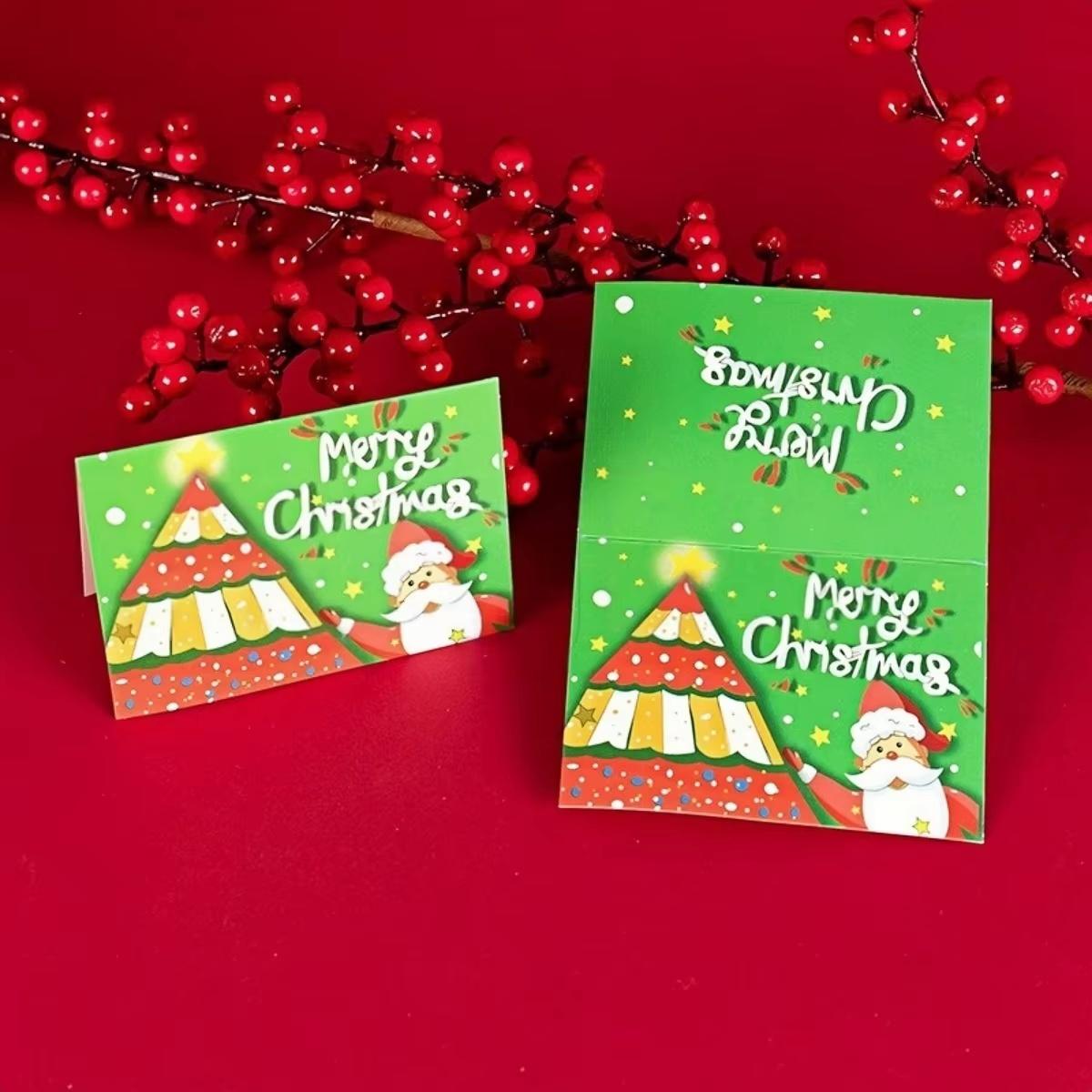 10/80/100Pcs Merry Christmas Card Xmas Birthday Party Gift Card Cute Cartoon Half-Folded Card Blessing Message Card 10PCS
10/80/100Pcs Merry Christmas Card Xmas Birthday Party Gift Card Cute Cartoon Half-Folded Card Blessing Message Card 10PCS