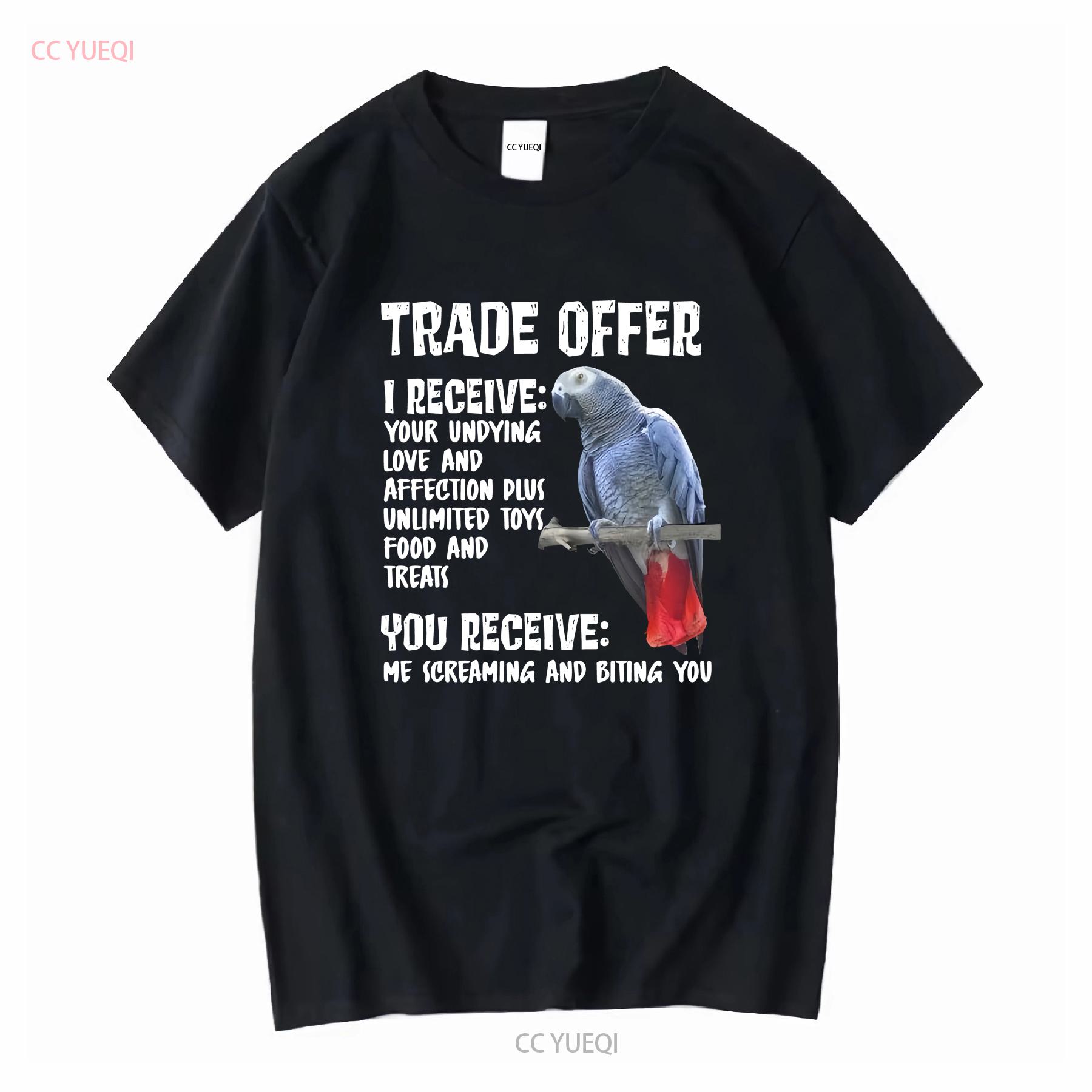 Congo African Grey Trade Offer T Shirt Gray Parrot Mom Dad Funny Screaming Biting long or short sleeves vintage Washed 4XL
Congo African Grey Trade Offer T Shirt Gray Parrot Mom Dad Funny Screaming Biting long or short sleeves vintage Washed 4XL