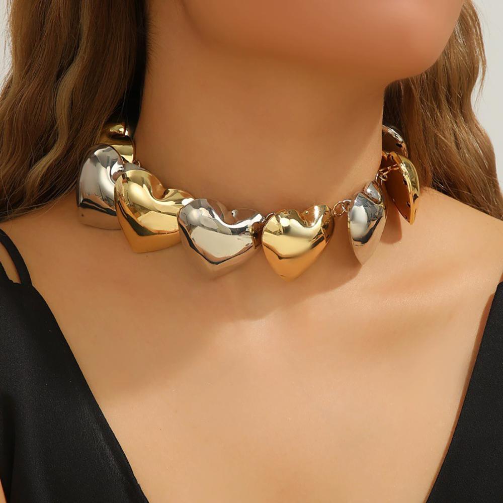 Fashionable Trendy Accessories Personalized Popular Heart Chain Simple Heart-Shaped Necklace Light Luxury Color-Blocked Necklace Other
Fashionable Trendy Accessories Personalized Popular Heart Chain Simple Heart-Shaped Necklace Light Luxury Color-Blocked Necklace Other