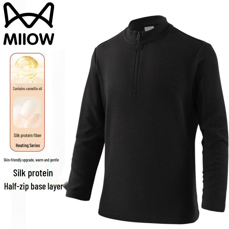 MiiOW Men s Half-Zip Fleece Lined Stand Collar Sweatshirt M
MiiOW Men s Half-Zip Fleece Lined Stand Collar Sweatshirt M
