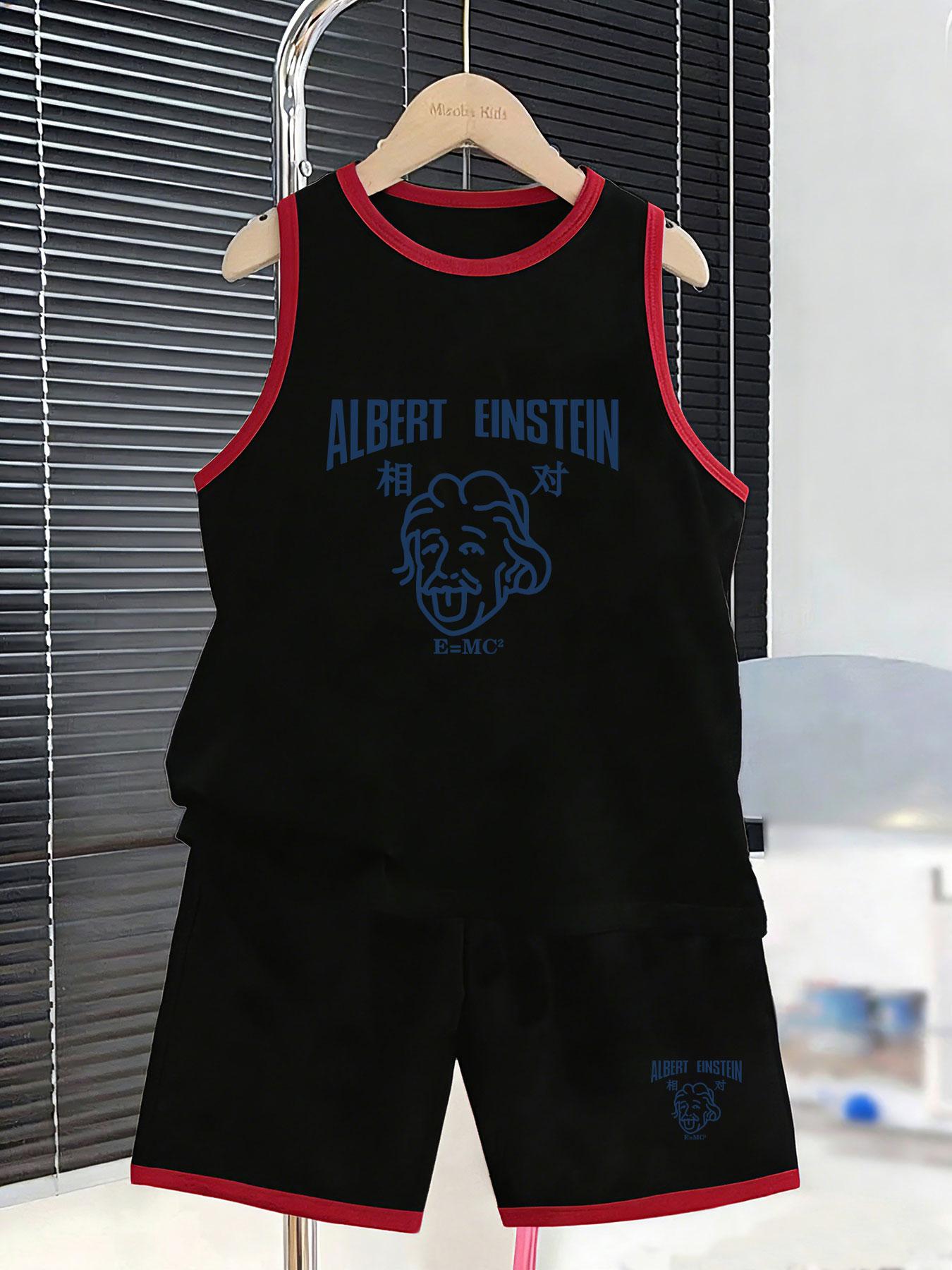 Boys scholar style Einstein graphic printed set. Unique intellectual design, skin-friendly fabric for school and daily outfits. 2-3Y чёрный
Boys scholar style Einstein graphic printed set. Unique intellectual design, skin-friendly fabric for school and daily outfits. 2-3Y чёрный