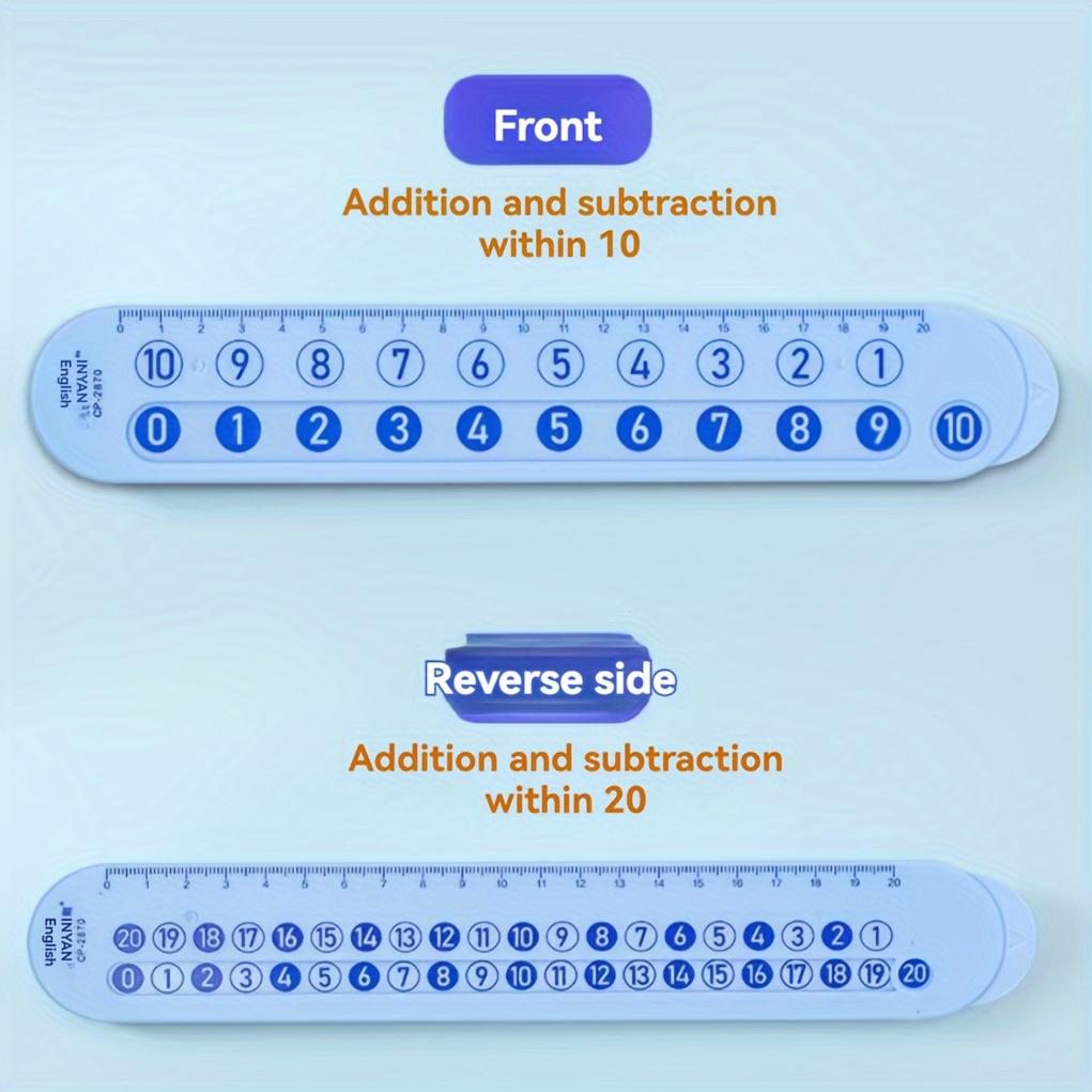 Interactive Arithmetic Ruler for Office and School Use, Pack of 1, Dual-Purpose Calculator and Measuring Tool with Push-Button Design синій
Interactive Arithmetic Ruler for Office and School Use, Pack of 1, Dual-Purpose Calculator and Measuring Tool with Push-Button Design синій