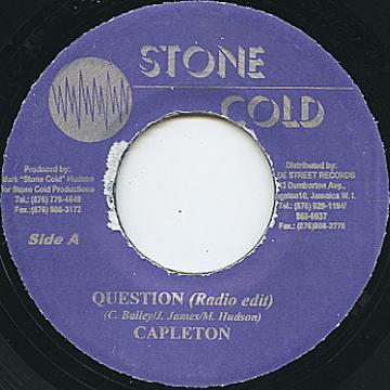 7inch Record CAPLETON Question NONE Stone Cold Jamaica Reggae Ska Dub Used
7inch Record CAPLETON Question NONE Stone Cold Jamaica Reggae Ska Dub Used