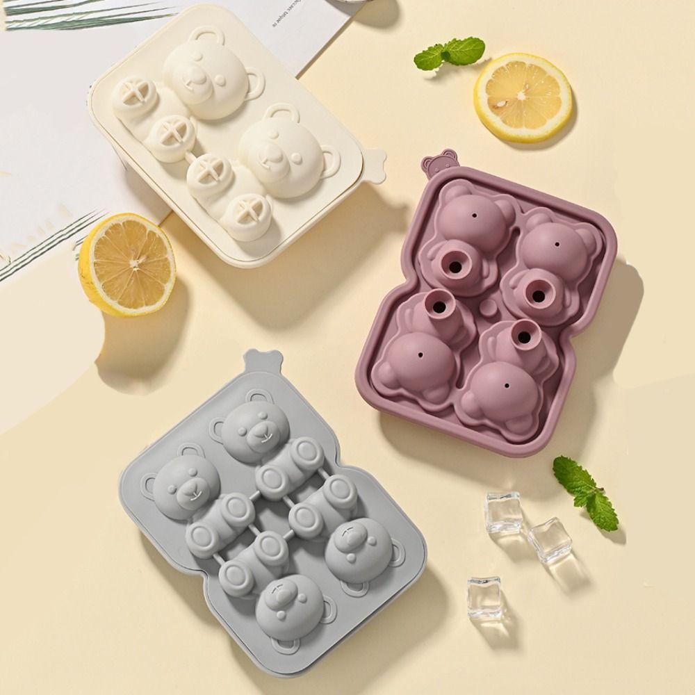 Silicone Ice Cube Mould 4Grids Ice Cube Box Ice Cube Tray Bear Ice Cube Mold Home рожевий
Silicone Ice Cube Mould 4Grids Ice Cube Box Ice Cube Tray Bear Ice Cube Mold Home рожевий