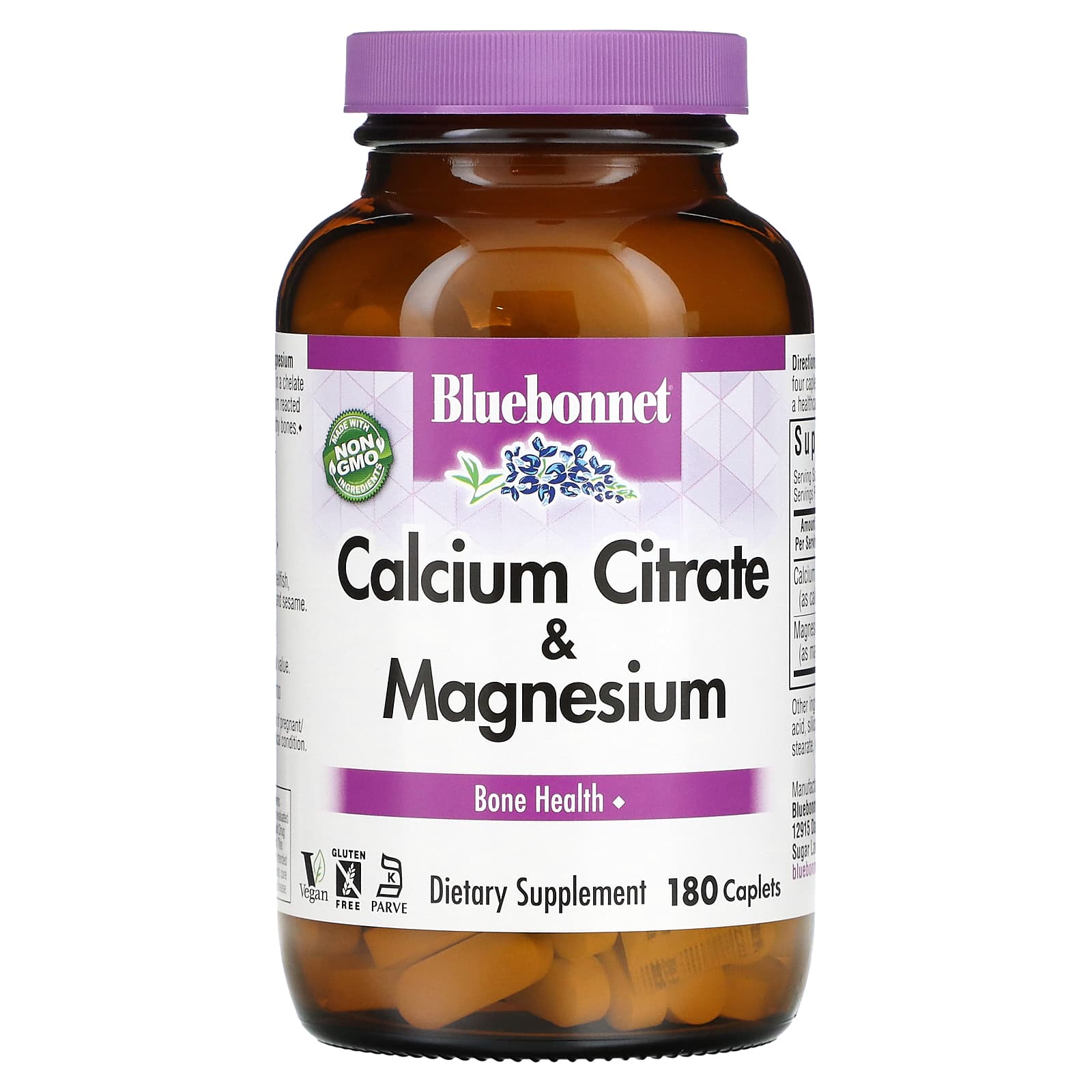Bluebonnet Nutrition, цитрат кальцію та магнію, 180 таблеток
Bluebonnet Nutrition, цитрат кальцію та магнію, 180 таблеток