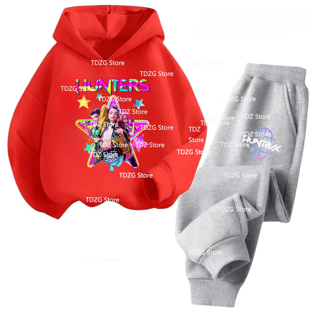 Hot Movie KPop Demon Hunters Fleece Hooded Children s Hoodies Set Pants Suit Casual Fashion Boy Girl Trousers Set Autumn Winter 100
Hot Movie KPop Demon Hunters Fleece Hooded Children s Hoodies Set Pants Suit Casual Fashion Boy Girl Trousers Set Autumn Winter 100
