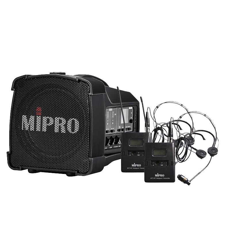 MIPRO MA-100DBII Portable Amplifier with Dual Headset Microphones CN plug (adapter included)
MIPRO MA-100DBII Portable Amplifier with Dual Headset Microphones CN plug (adapter included)