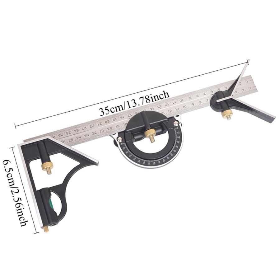 1 шт. Подвижная угловая линейка, Прямоугольная линейка 90 градусов, Многофункциональная горизонтальная деревообрабатывающая многоцелевая высокоточная комбинированная угловая линейка 1pc
1 шт. Подвижная угловая линейка, Прямоугольная линейка 90 градусов, Многофункциональная горизонтальная деревообрабатывающая многоцелевая высокоточная комбинированная угловая линейка 1pc