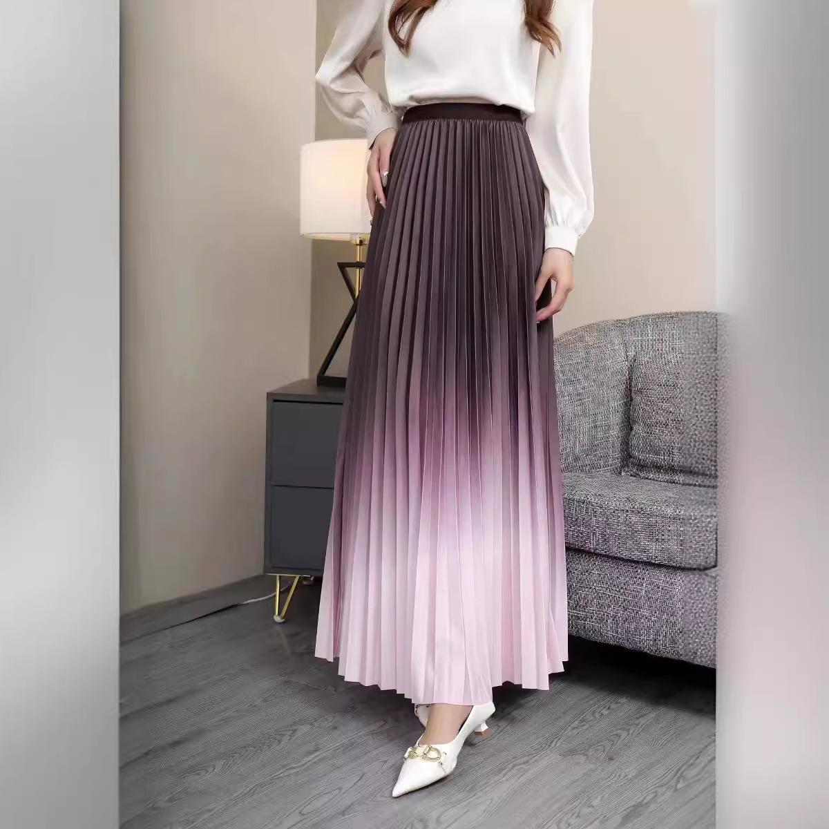 Жіноча спідниця з градієнтним кольором. Велика спідниця. Весна та літо. Проста плісирована спідниця one size
Жіноча спідниця з градієнтним кольором. Велика спідниця. Весна та літо. Проста плісирована спідниця one size