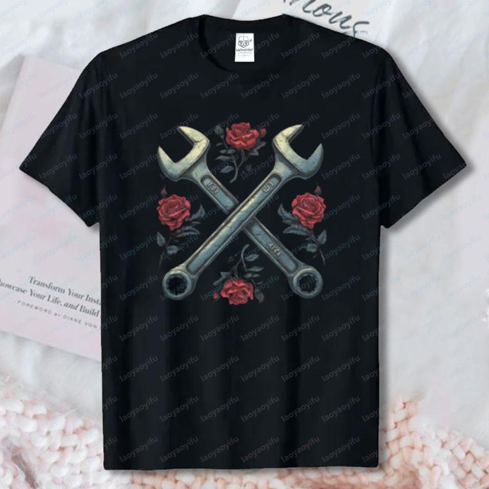 Edgy Wrench Rose Cotton Tee Vintage Mechanic Cotton Tshirt Gearhead DIY Lover Trend Classic Fashion Streetwear Men s Clothing 5XL різнокольоровий
Edgy Wrench Rose Cotton Tee Vintage Mechanic Cotton Tshirt Gearhead DIY Lover Trend Classic Fashion Streetwear Men s Clothing 5XL різнокольоровий