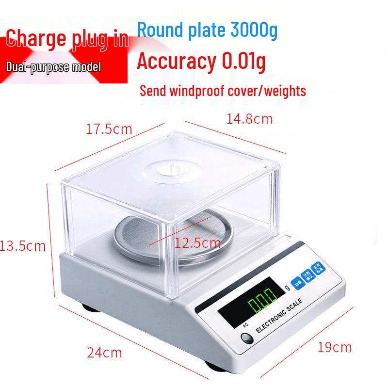 Ruhan Precision Digital Scale - 3kg/0.01g
Ruhan Precision Digital Scale - 3kg/0.01g