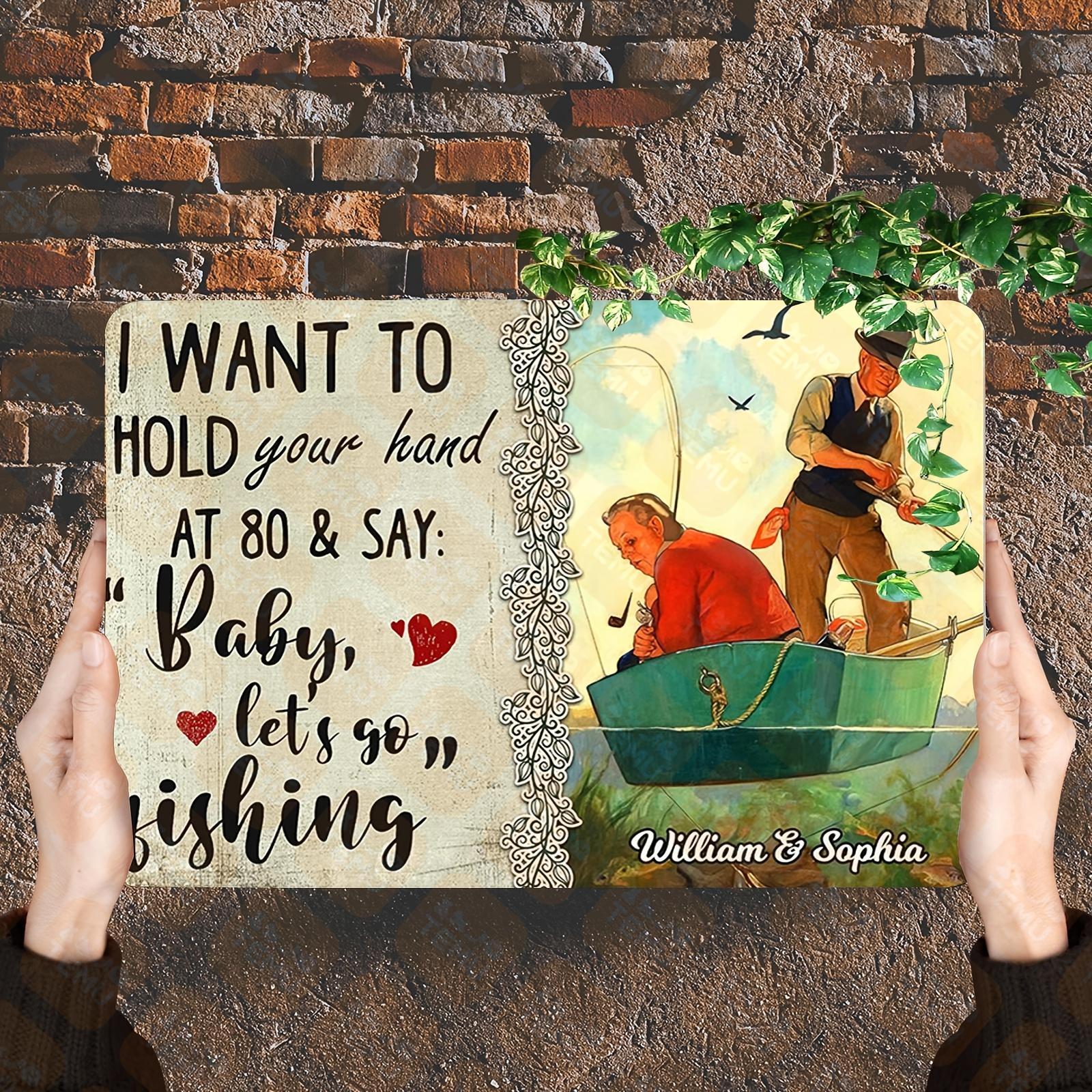Decorative Tin Sign Tammielove Metal Wall Decoration for Fishing Grandparents Old Couple Home And Kitchen 20x30cm(7.8x11.8inch)
Decorative Tin Sign Tammielove Metal Wall Decoration for Fishing Grandparents Old Couple Home And Kitchen 20x30cm(7.8x11.8inch)