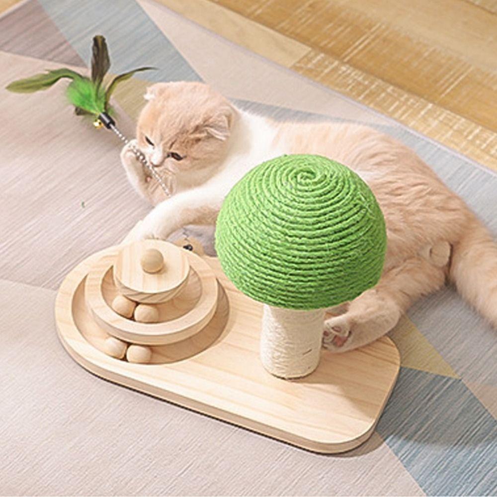 Funny Solid Wood Turntable Toy Wear-resistant Cat Stick Toy Cat Scratching Board Cat Supplies Mushrooms
Funny Solid Wood Turntable Toy Wear-resistant Cat Stick Toy Cat Scratching Board Cat Supplies Mushrooms