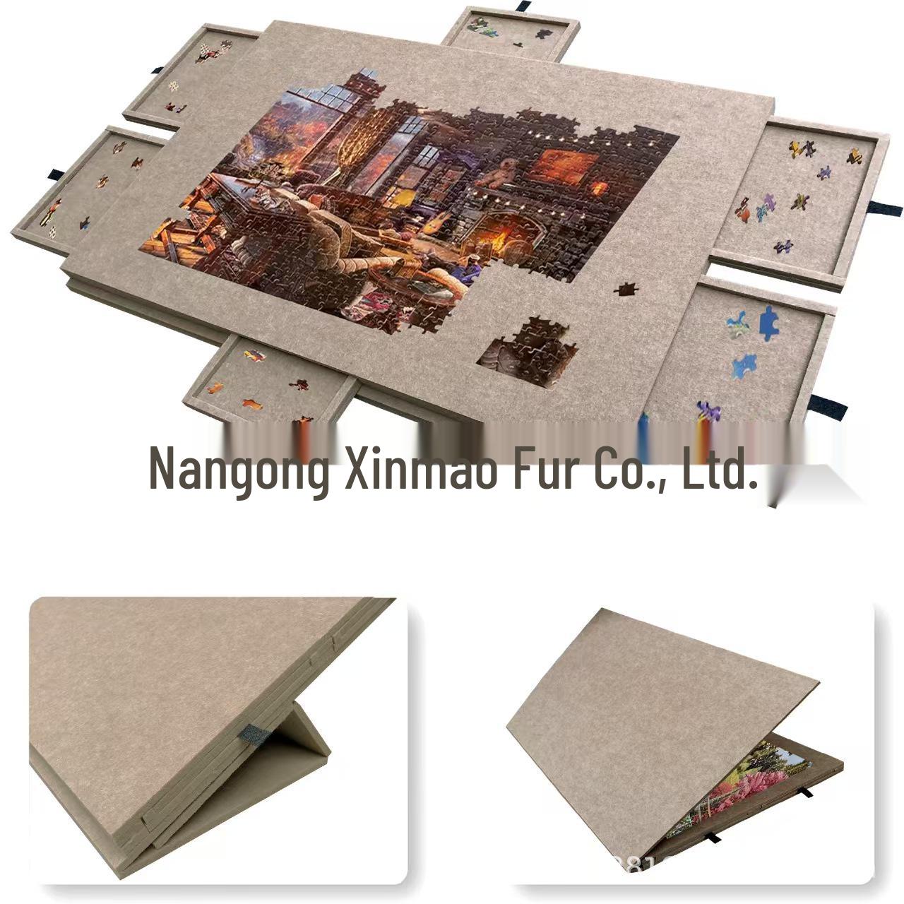 Portable Children s Puzzle Table with Stand: Felt Board, 6 Drawers & Cover 90*63*4.2cm
Portable Children s Puzzle Table with Stand: Felt Board, 6 Drawers & Cover 90*63*4.2cm