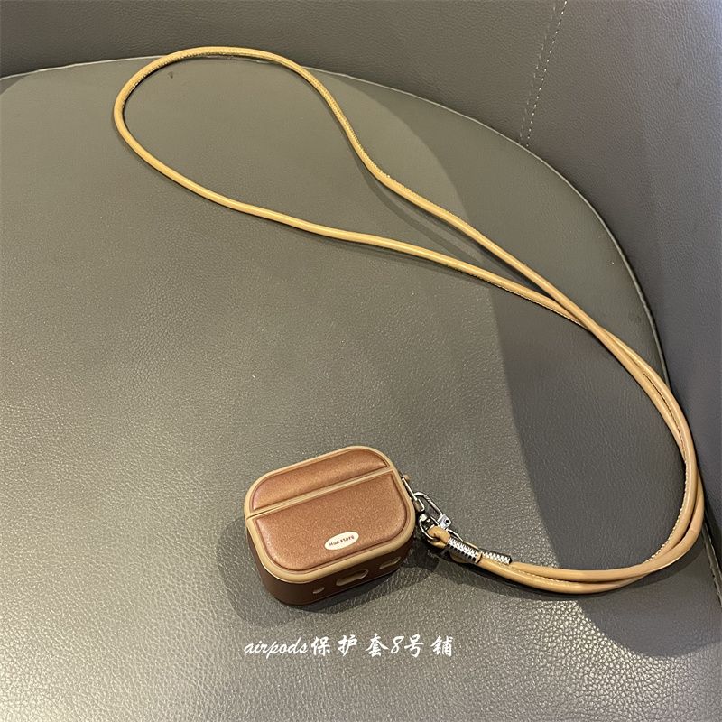 Stylish Minority Simple Contrast Color AirPods Pro1 Generation 2 Generation 3 Generation 4 Generation Bluetooth Earbuds Case Protective Case Apple AirPods Light brown ear shell + long lanyard
Stylish Minority Simple Contrast Color AirPods Pro1 Generation 2 Generation 3 Generation 4 Generation Bluetooth Earbuds Case Protective Case Apple AirPods Light brown ear shell + long lanyard