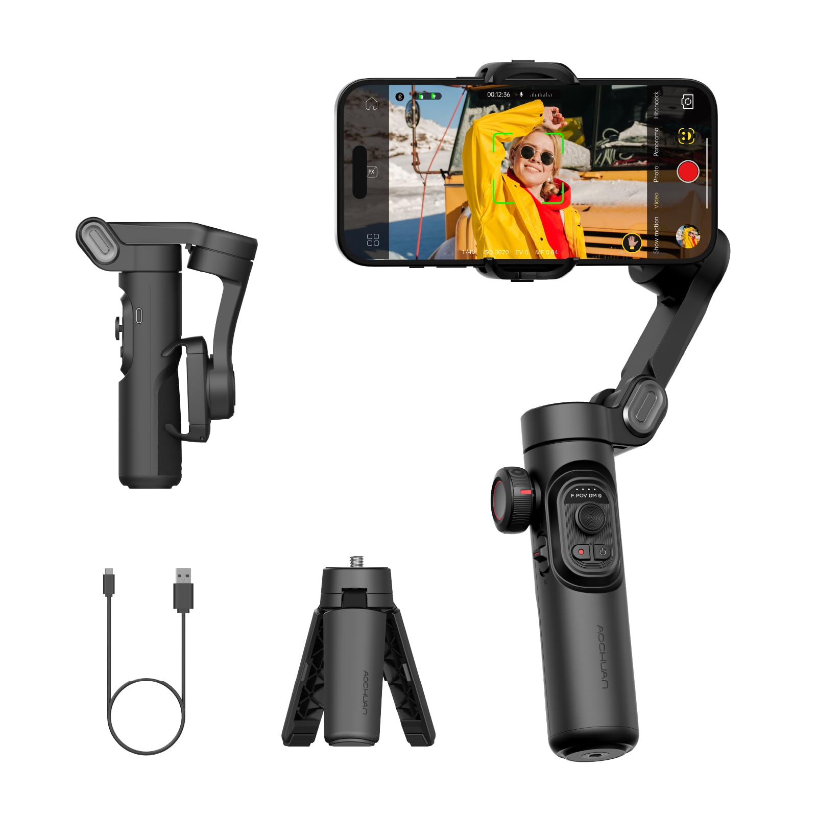AOCHUAN смартфон Gimbal трекинговый подвес с фокусировочным колесом для iPhone 16 15 Pro складной ручной смартфон Gimbal для видеосъемки XE стабилизатор,
AOCHUAN смартфон Gimbal трекинговый подвес с фокусировочным колесом для iPhone 16 15 Pro складной ручной смартфон Gimbal для видеосъемки XE стабилизатор,