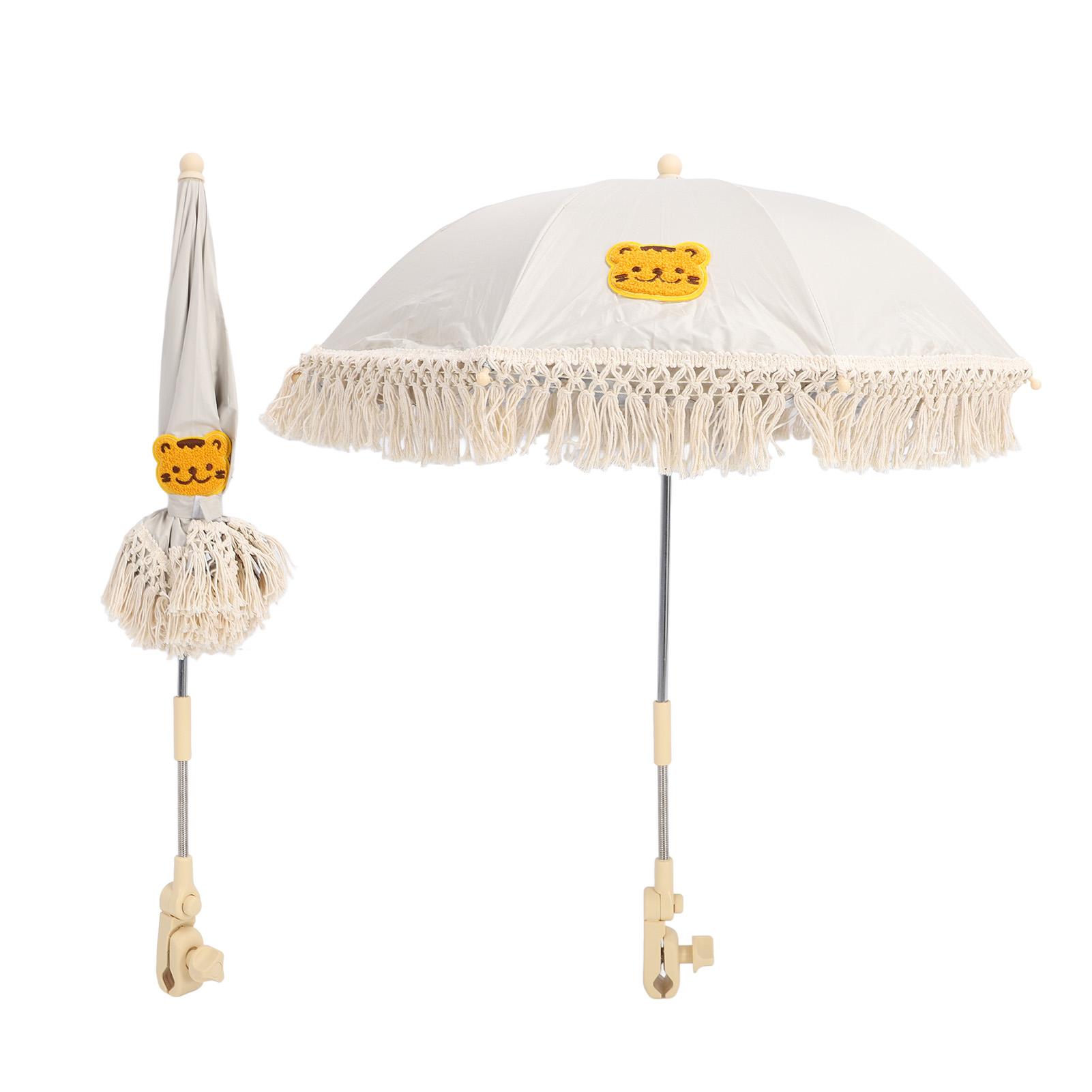 Baby Parasol Flexible Angle Adjustment Bohemian Stroller Sun Shade Umbrella with Holder Clip Clamp
Baby Parasol Flexible Angle Adjustment Bohemian Stroller Sun Shade Umbrella with Holder Clip Clamp