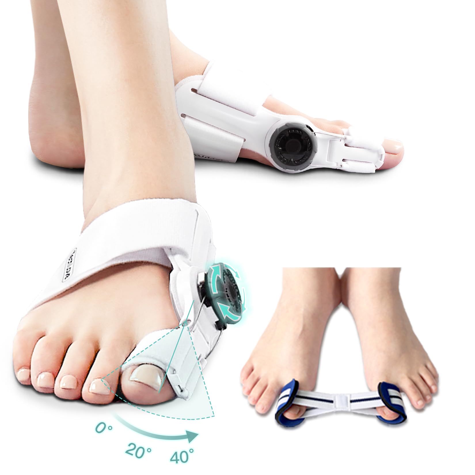 set for home Techlove Thumb Valgus Dial Adjustable Angle and Training Belt Thumb Valgus Adjustment Toe Spreads For Rest and One Size Fits and TL130AB сірий колір
set for home Techlove Thumb Valgus Dial Adjustable Angle and Training Belt Thumb Valgus Adjustment Toe Spreads For Rest and One Size Fits and TL130AB сірий колір