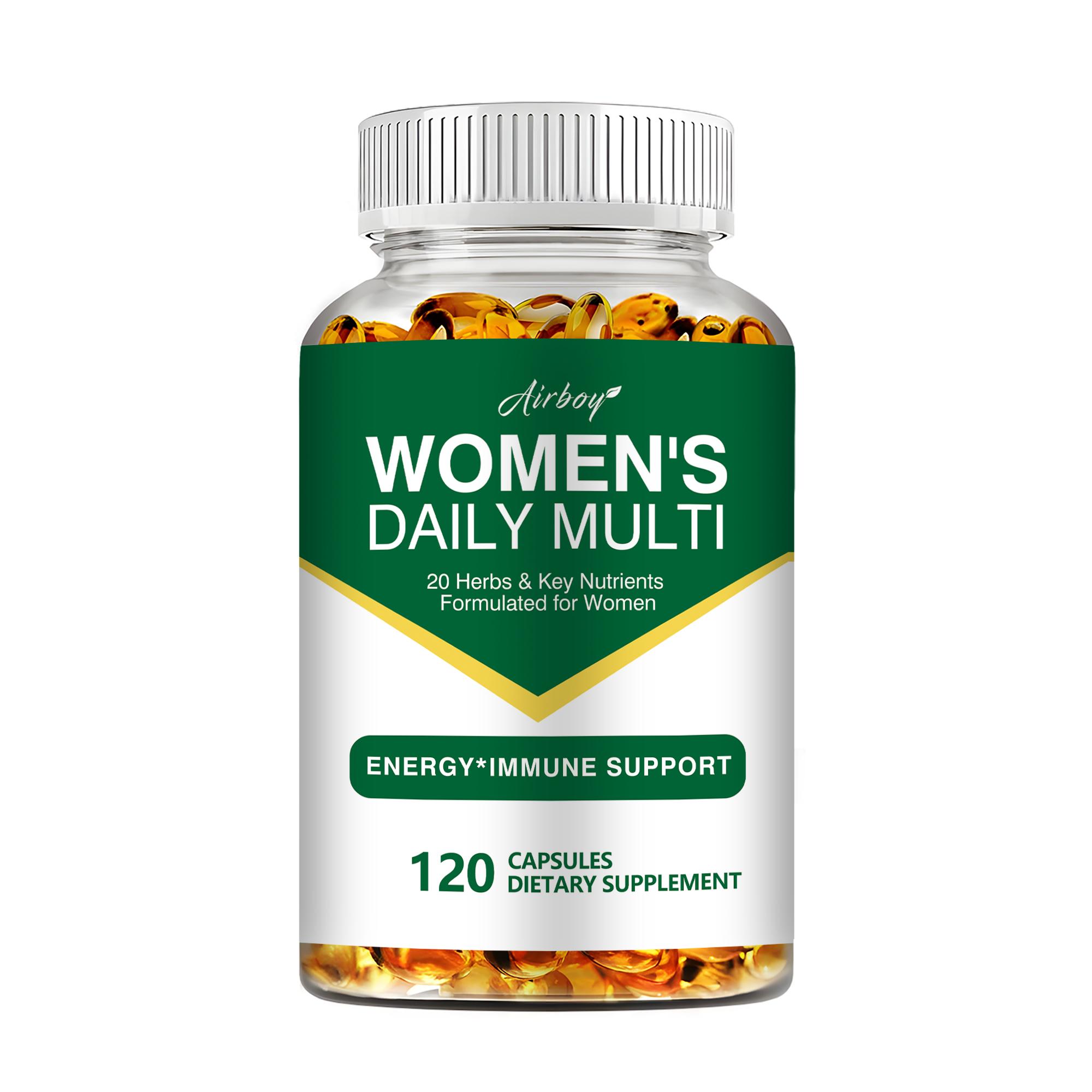 Airboy - Women s Nutritional Supplement Capsules - Vitamins and Minerals, Multipurpose Blend - Energy Supplement 120
Airboy - Women s Nutritional Supplement Capsules - Vitamins and Minerals, Multipurpose Blend - Energy Supplement 120