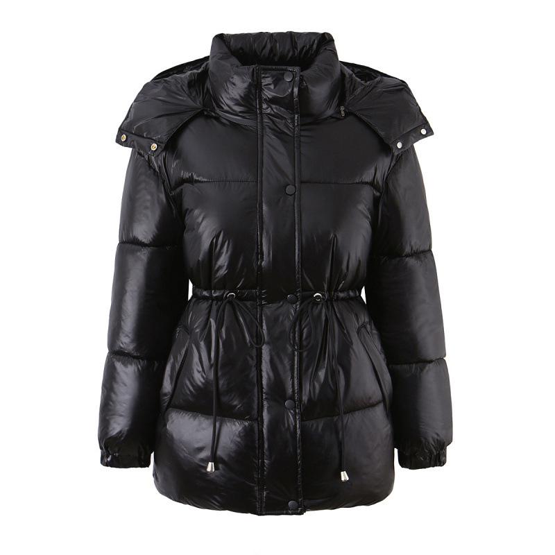 European and American Women s Mid-Length Hooded Zipper Drawstring Warm Cotton Jacket Coat Large чёрный
European and American Women s Mid-Length Hooded Zipper Drawstring Warm Cotton Jacket Coat Large чёрный