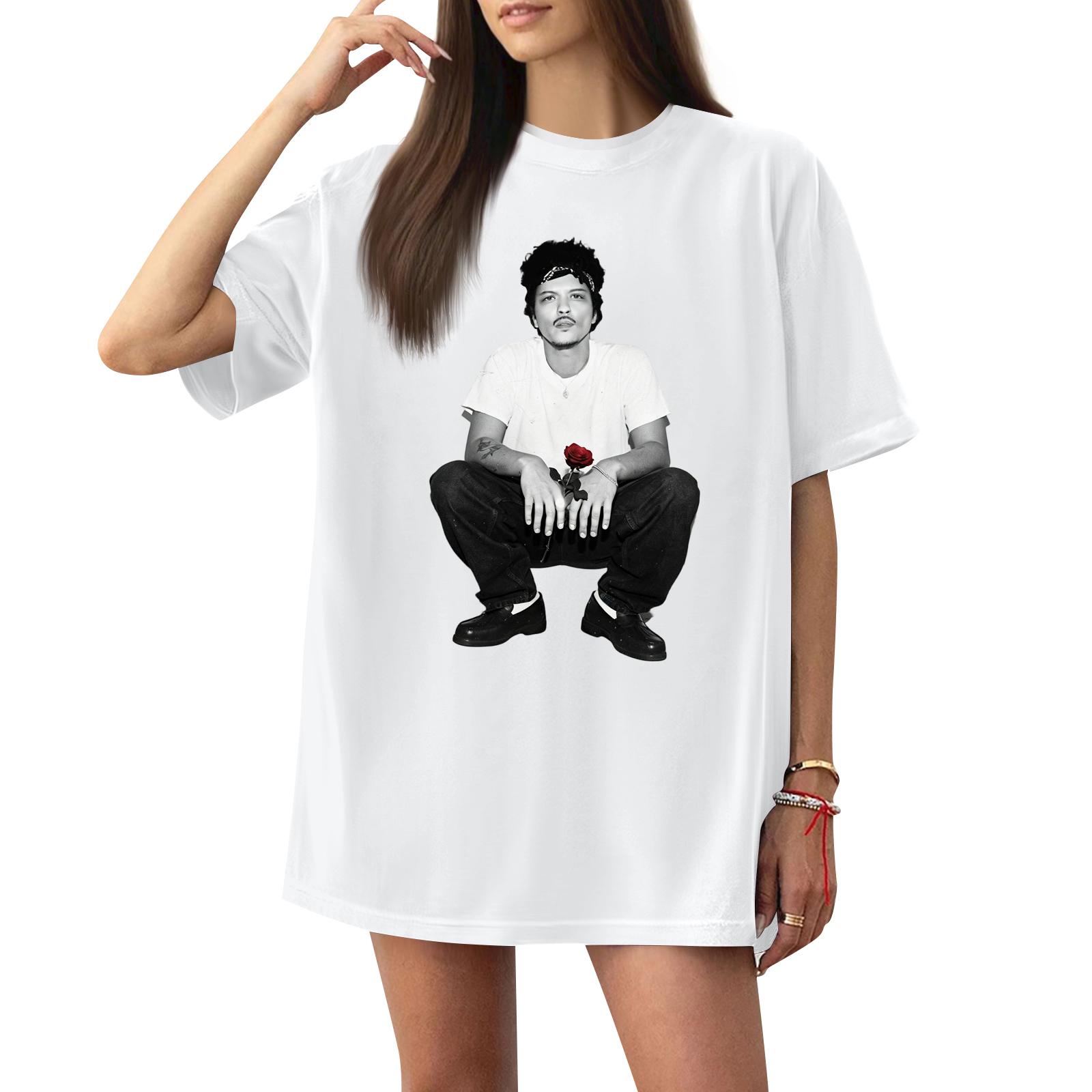 Women s Casual Printed T-Shirt Round Neck Pullover Short Sleeve Top XL білий
Women s Casual Printed T-Shirt Round Neck Pullover Short Sleeve Top XL білий
