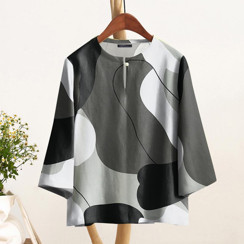 ZANZEA Женская повседневная блузка свободного кроя с геометрическим принтом и рукавом 3/4 3XL чёрный
ZANZEA Женская повседневная блузка свободного кроя с геометрическим принтом и рукавом 3/4 3XL чёрный