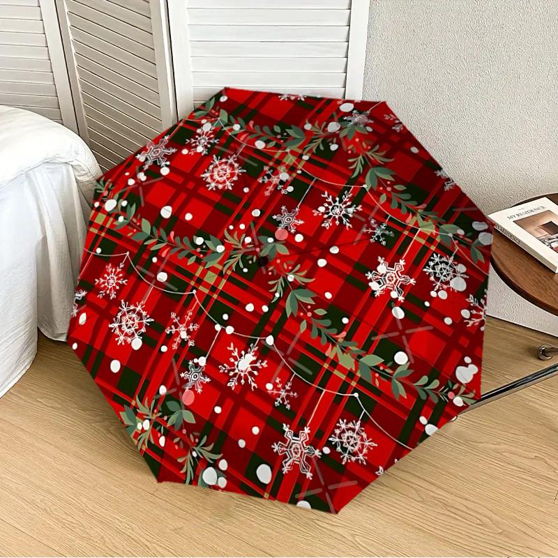 1pc Plaid Christmas Decorations Automatic Folding Umbrella, 8-Rib Durable Frame, Durable Foldable Design - Elegant Gift for Commute yy251210053
1pc Plaid Christmas Decorations Automatic Folding Umbrella, 8-Rib Durable Frame, Durable Foldable Design - Elegant Gift for Commute yy251210053