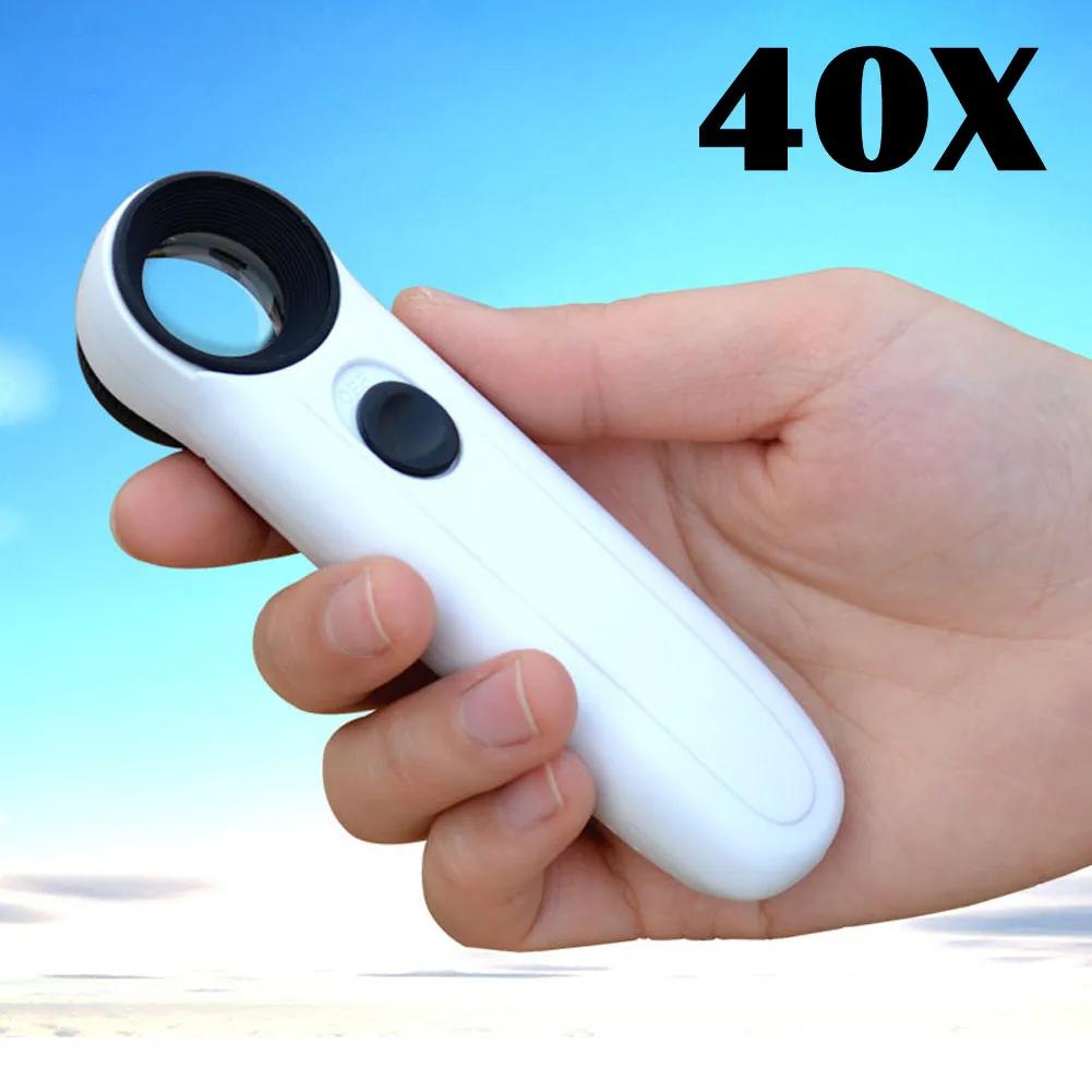 40X LED Light Magnifying Glass Loupe Handheld Microscope Magnifier Illuminated lamp For Circuit Boards Hallmarks Jewelry білий
40X LED Light Magnifying Glass Loupe Handheld Microscope Magnifier Illuminated lamp For Circuit Boards Hallmarks Jewelry білий