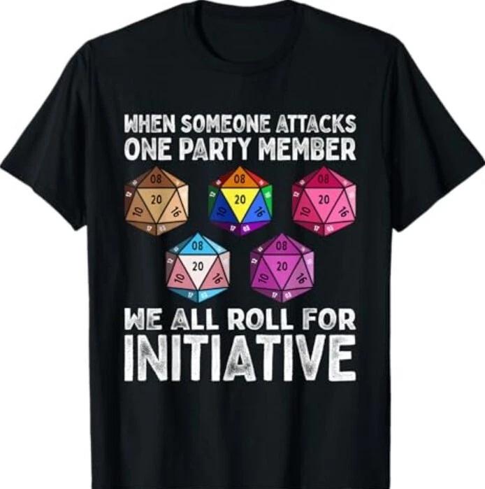 When Someone Attacks One Party Member D20 Dice LGBTQ Ally T-Shirt M
When Someone Attacks One Party Member D20 Dice LGBTQ Ally T-Shirt M
